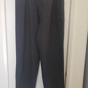 LULULEMON ATHLETI CA DARY GRAY WIDE LEG STRETCH 4 POCKETS PANTS SIZE XL